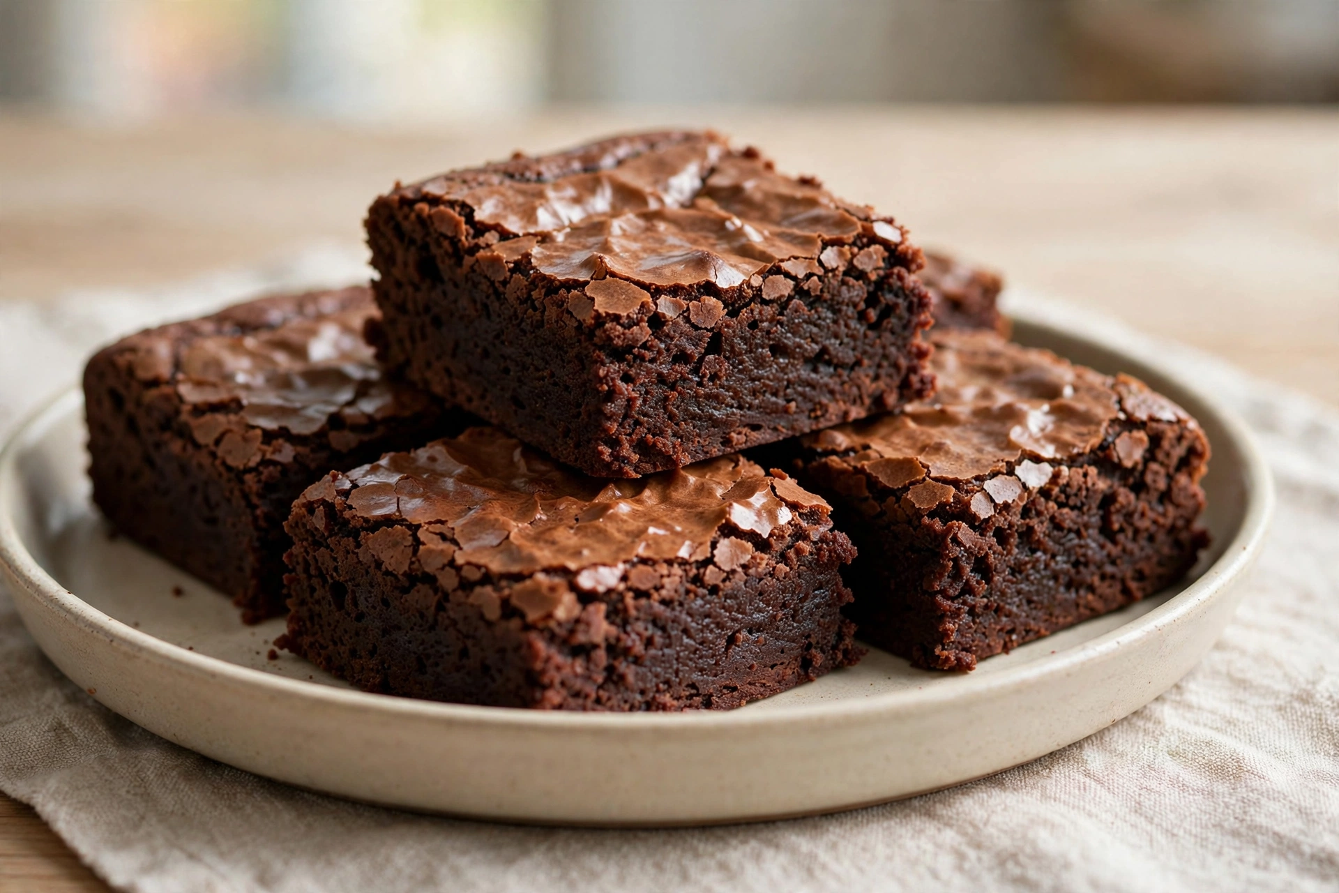 Fudgy Brownies finished dish