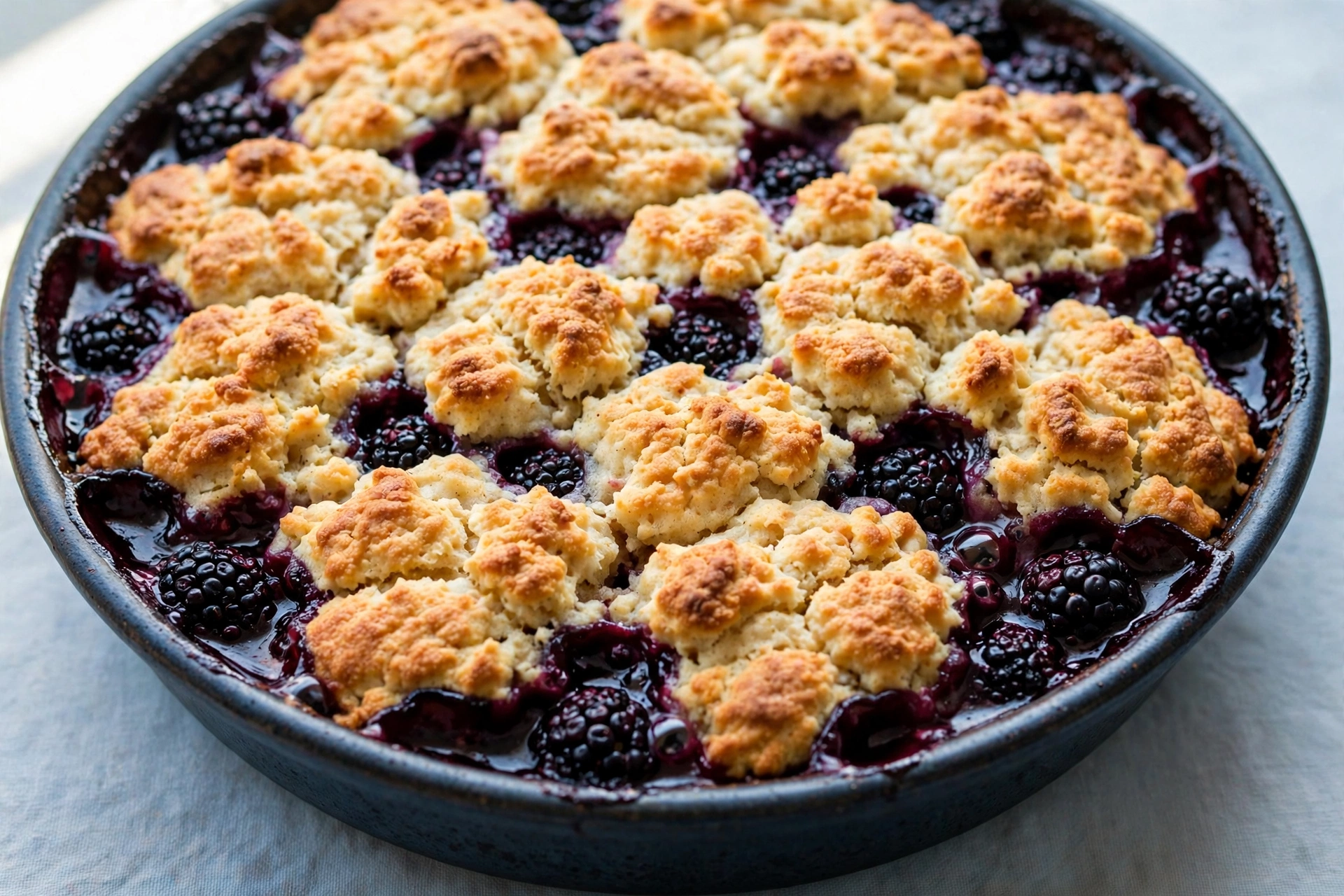 Blackberry Cobbler by Preppy Kitchen — recipe image