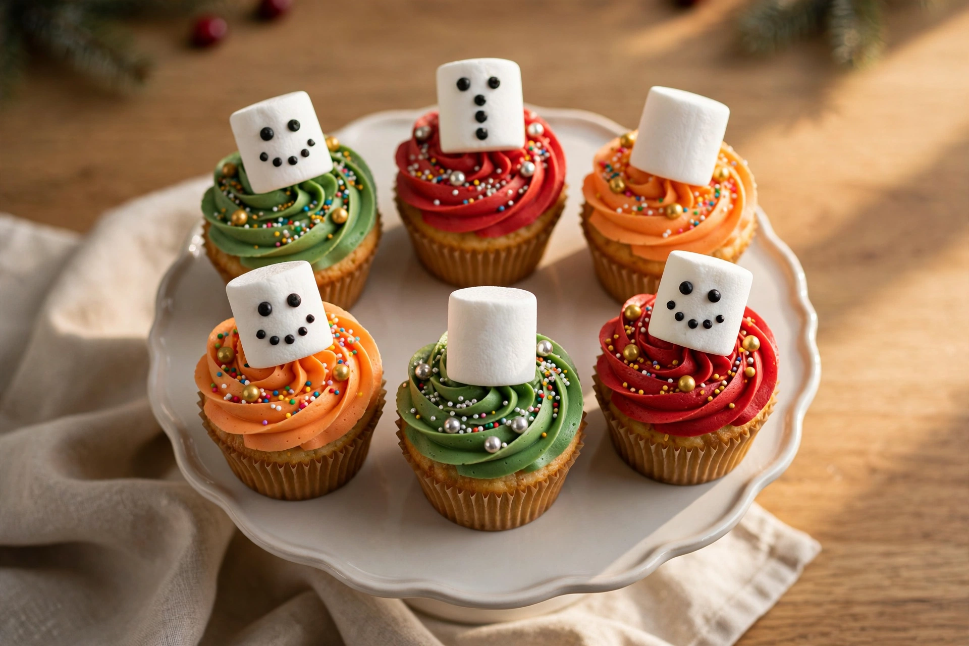 Christmas Cupcakes finished dish