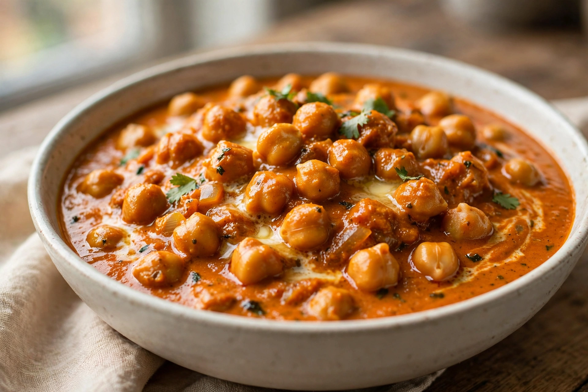 Restaurant Style Chickpea Butter Masala by Curries With Bumbi