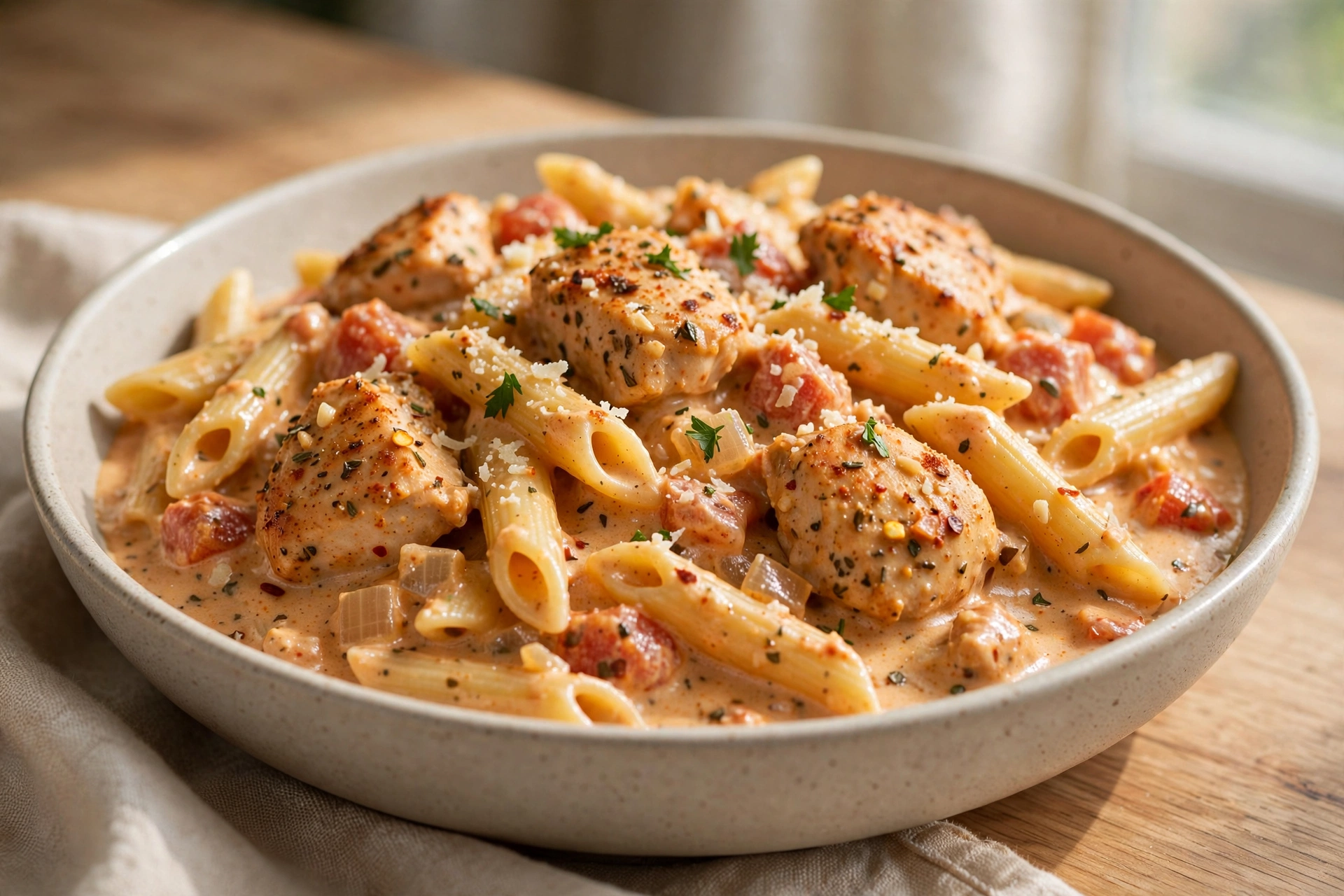 One-Pot Creamy Cajun Chicken Pasta Meal Prep by Chef Jack Ovens — recipe image