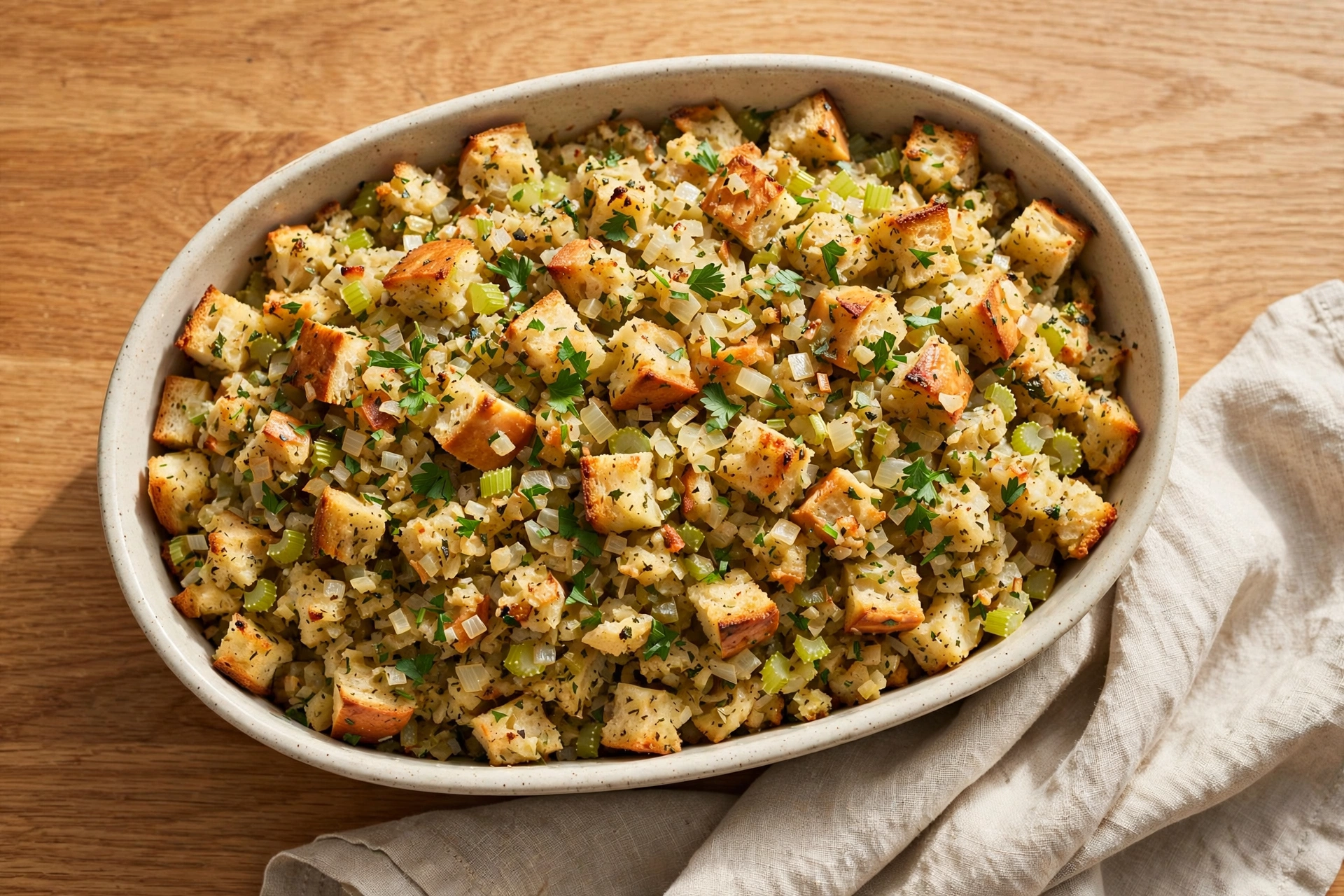 Classic Bread Stuffing by Claire Tansey's Kitchen