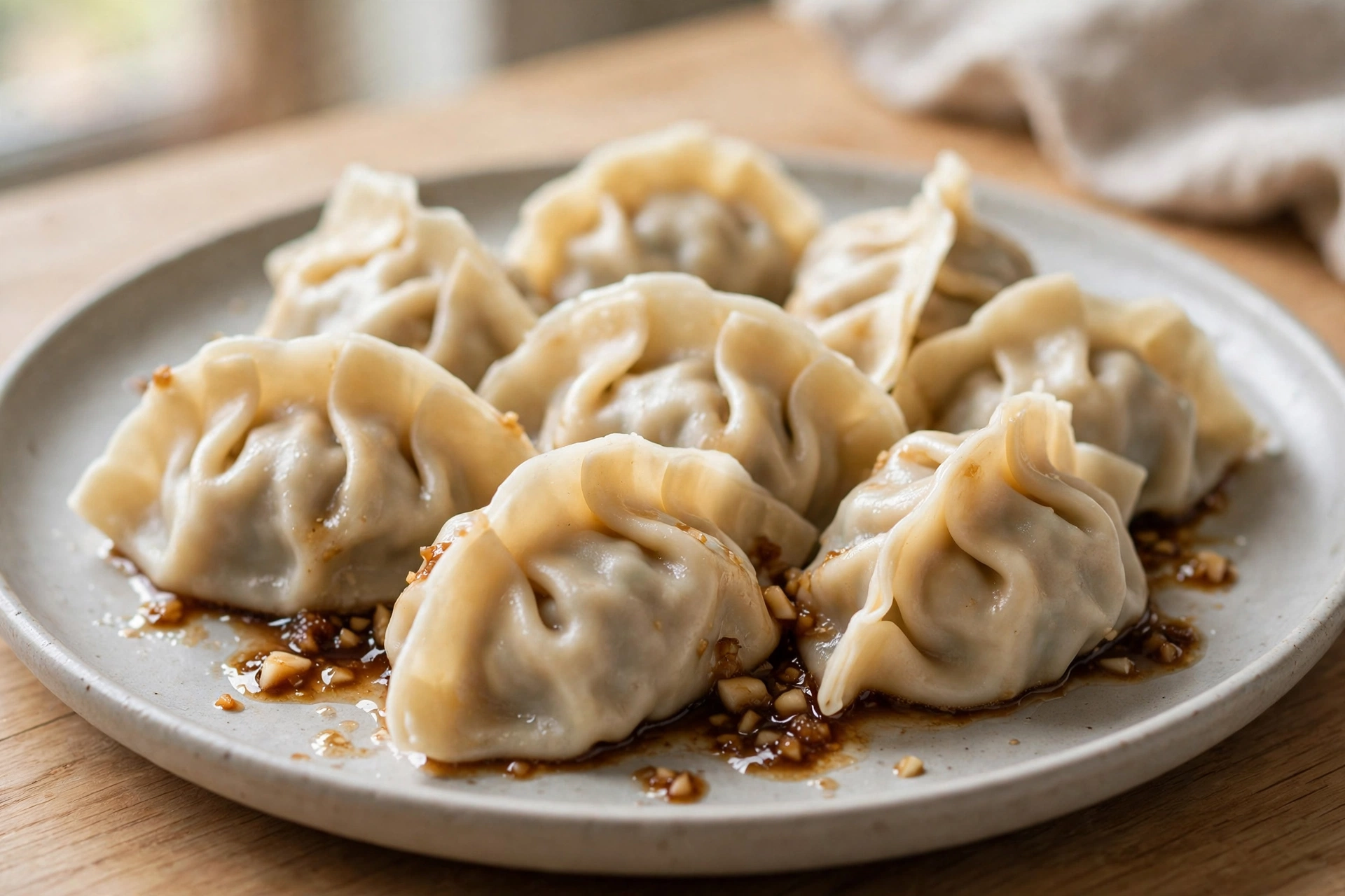 Homemade Dumplings finished dish