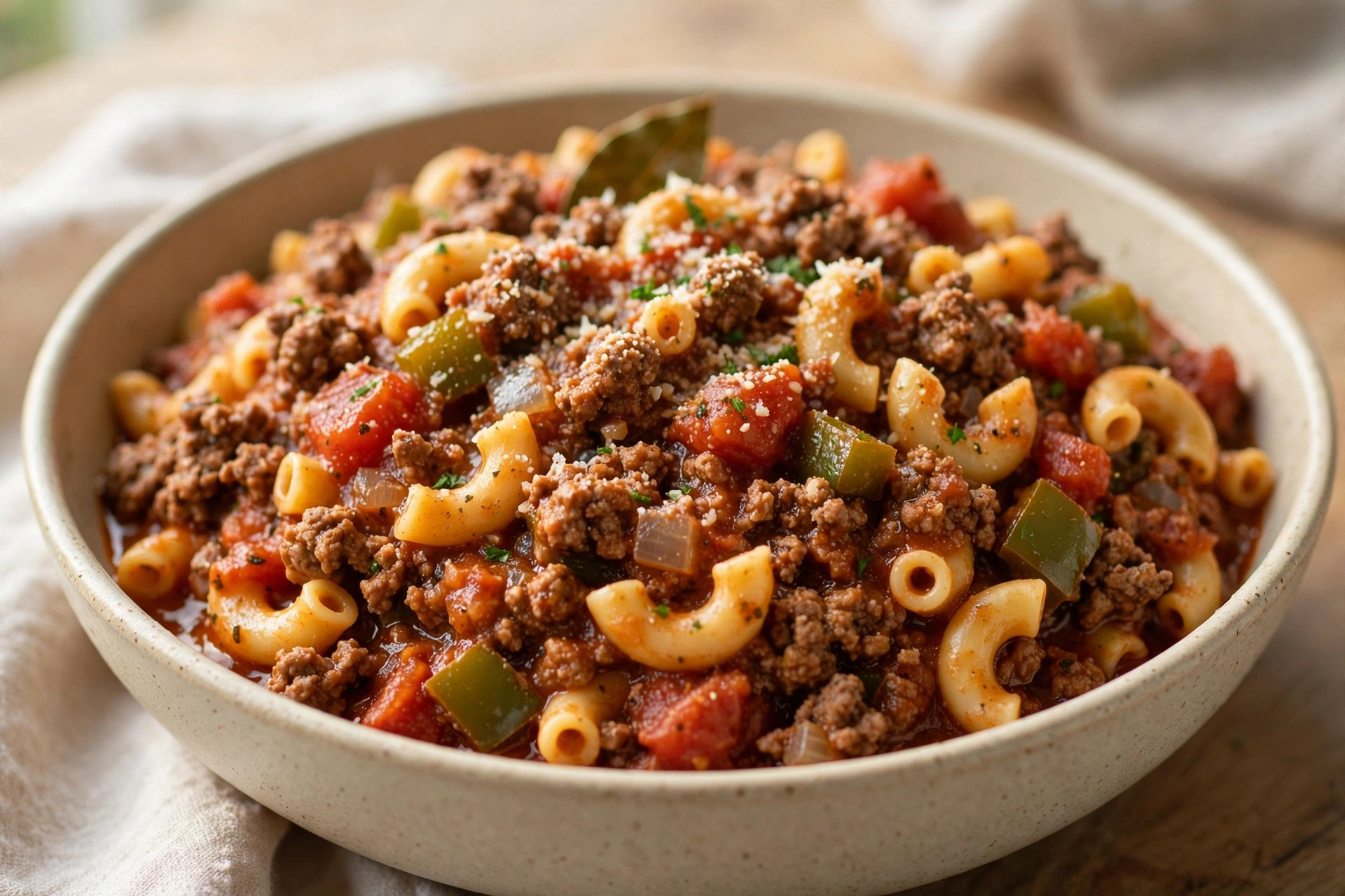 American Goulash finished dish