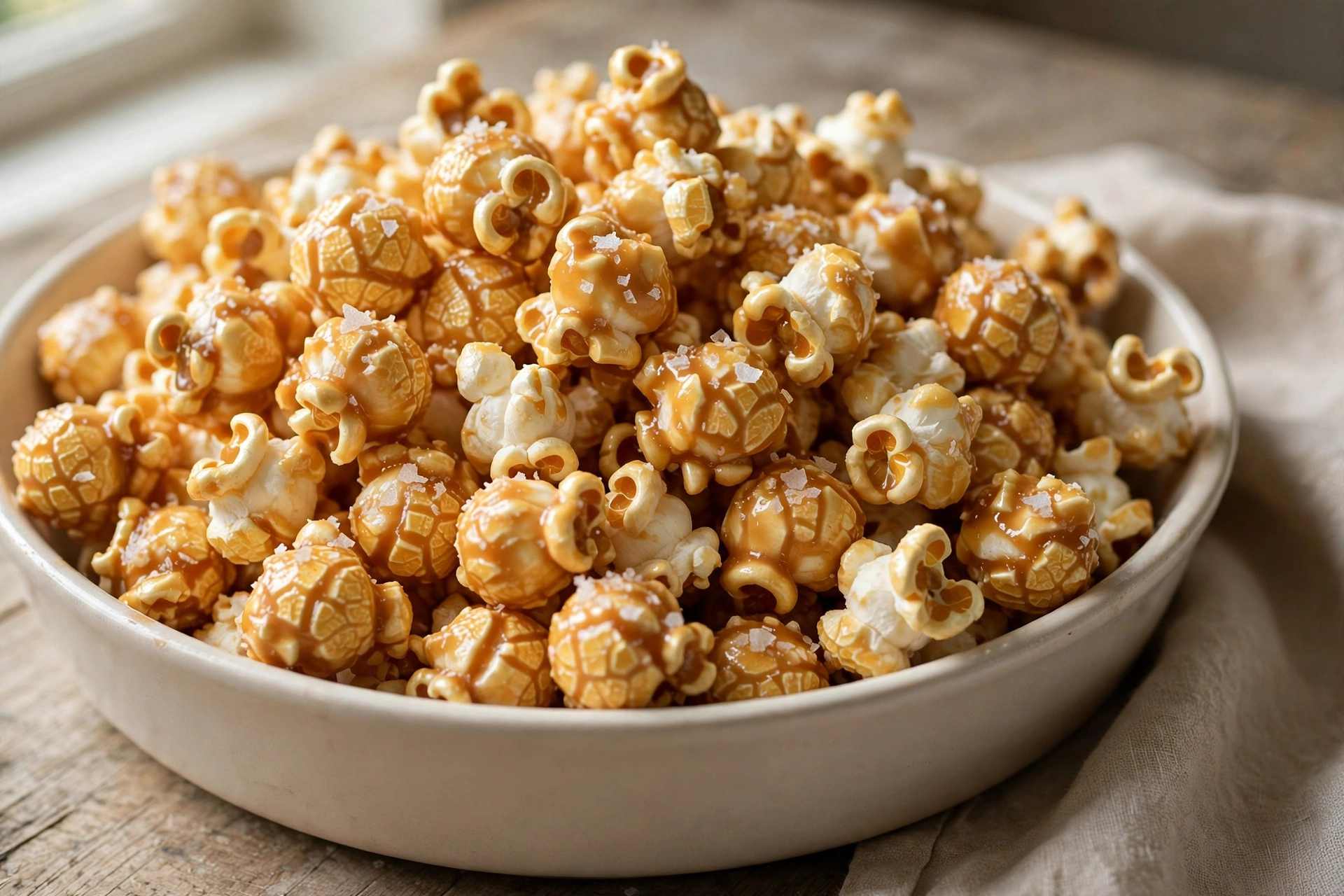 Salted Caramel Popcorn finished dish