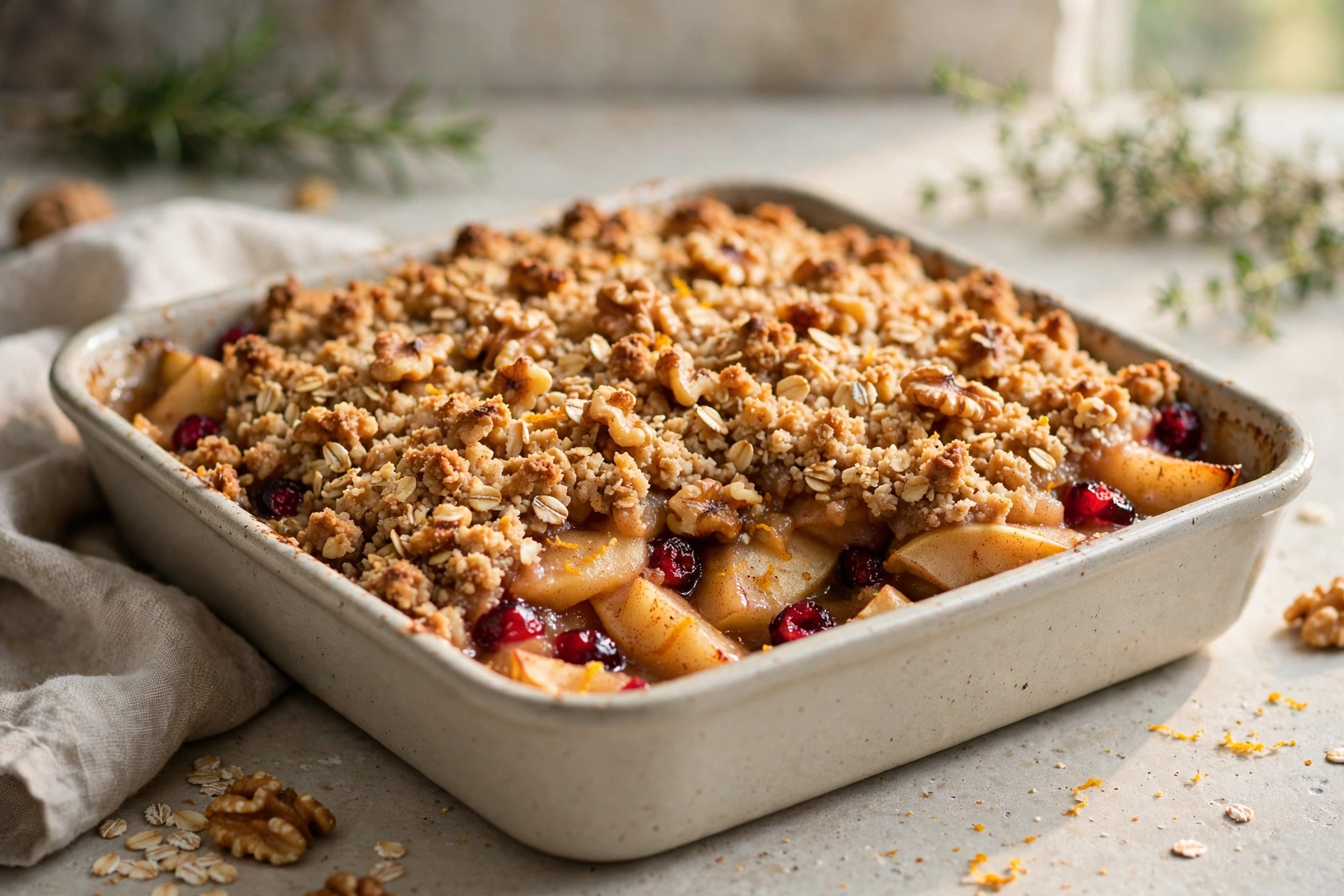 Healthy Apple Crumble by Fantastische Rezepte