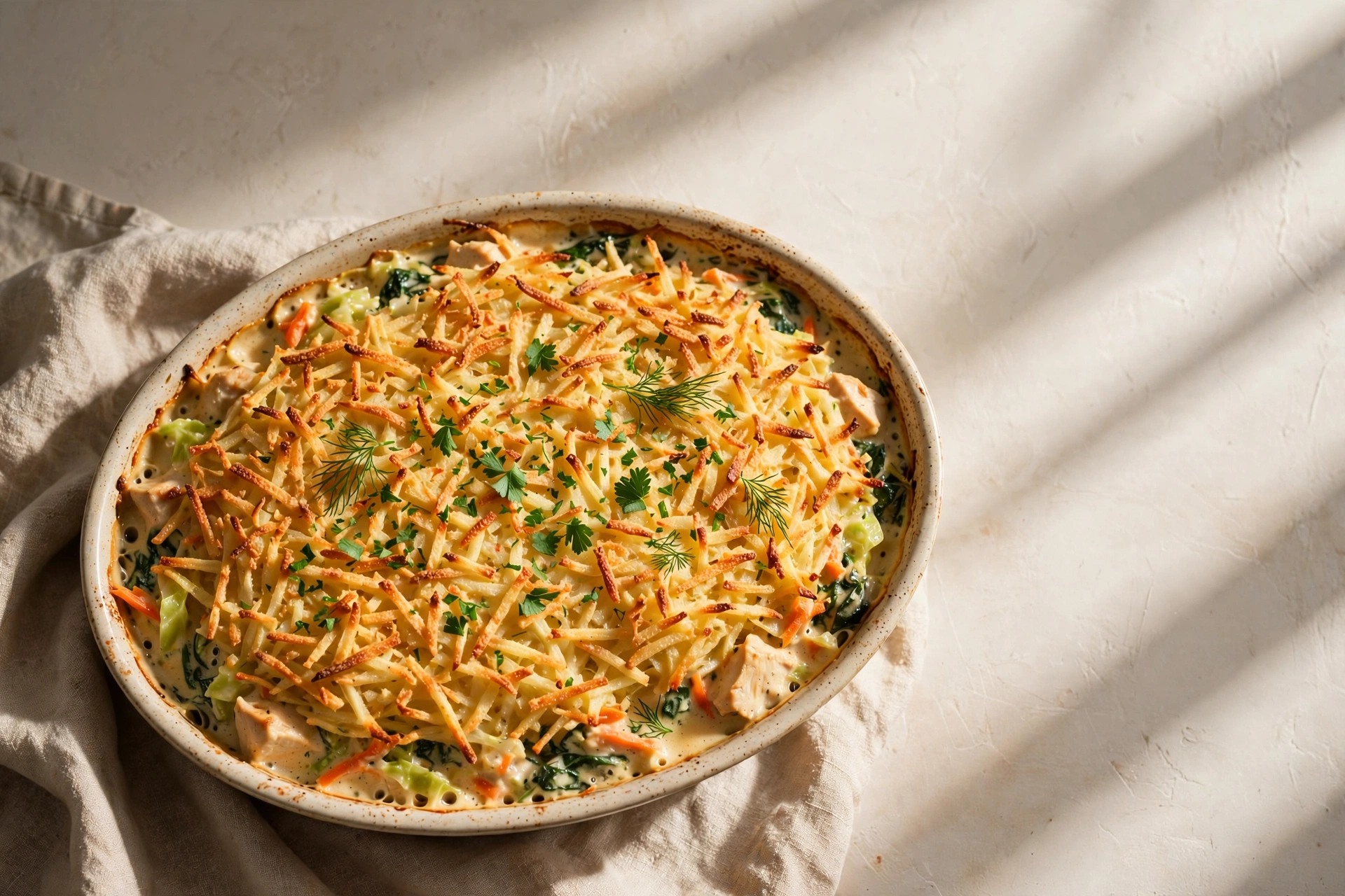 Hähnchen-Kartoffel-Auflauf mit Gemüse by Makaroni Trends