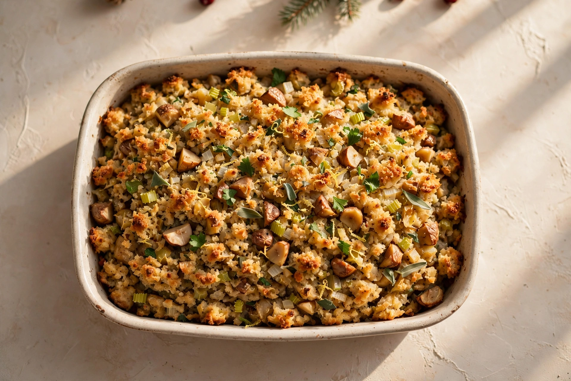 Christmas Chestnut Stuffing by Backyard Chef