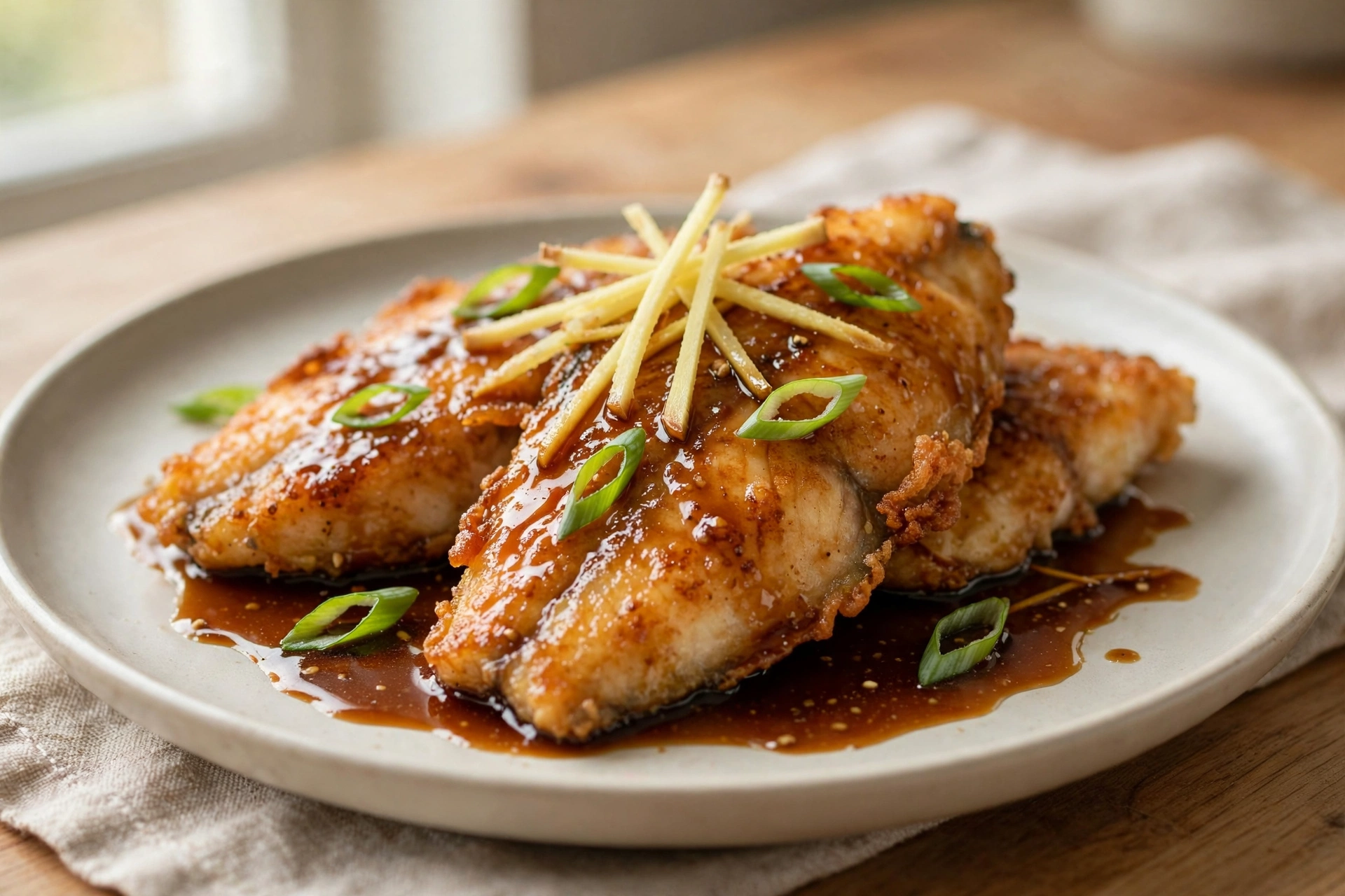 Pan Fried Fish Fillet with Soy Sauce by Cook! Stacey Cook — recipe photo