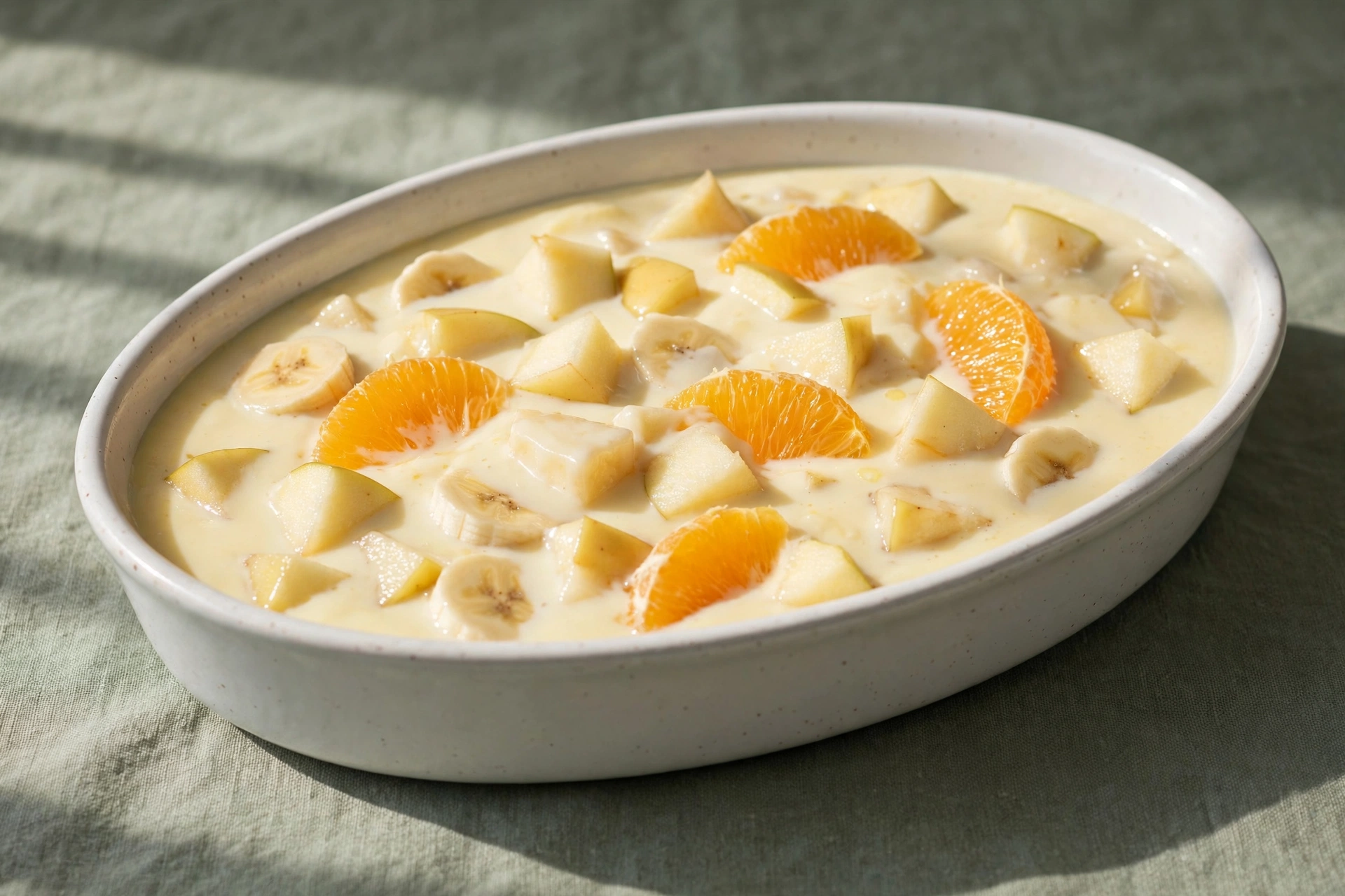 Blitzschnelles Milchdessert mit Apfel und Orange by Desserthaus — recipe image