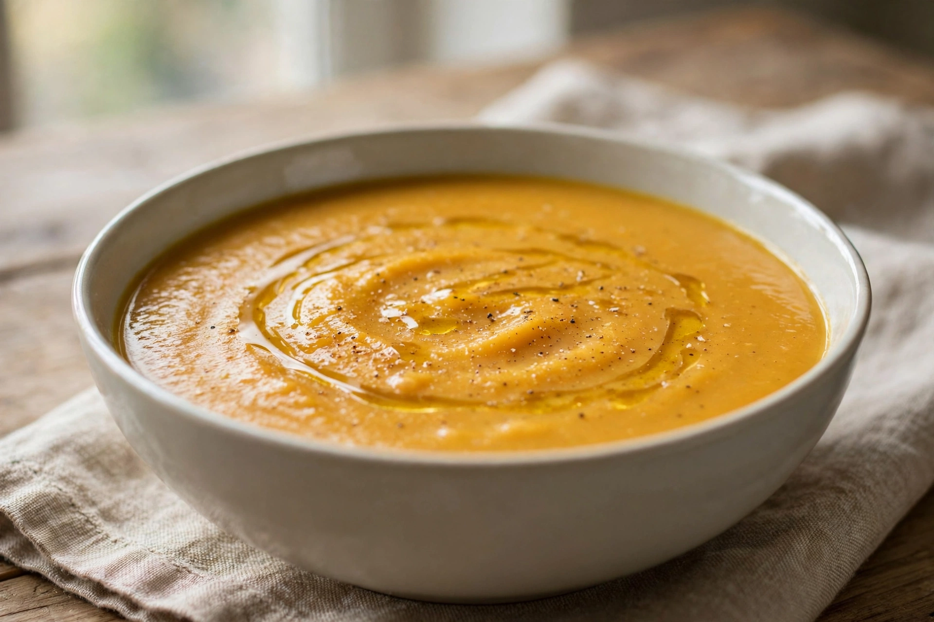 Butternut Squash Soup finished dish
