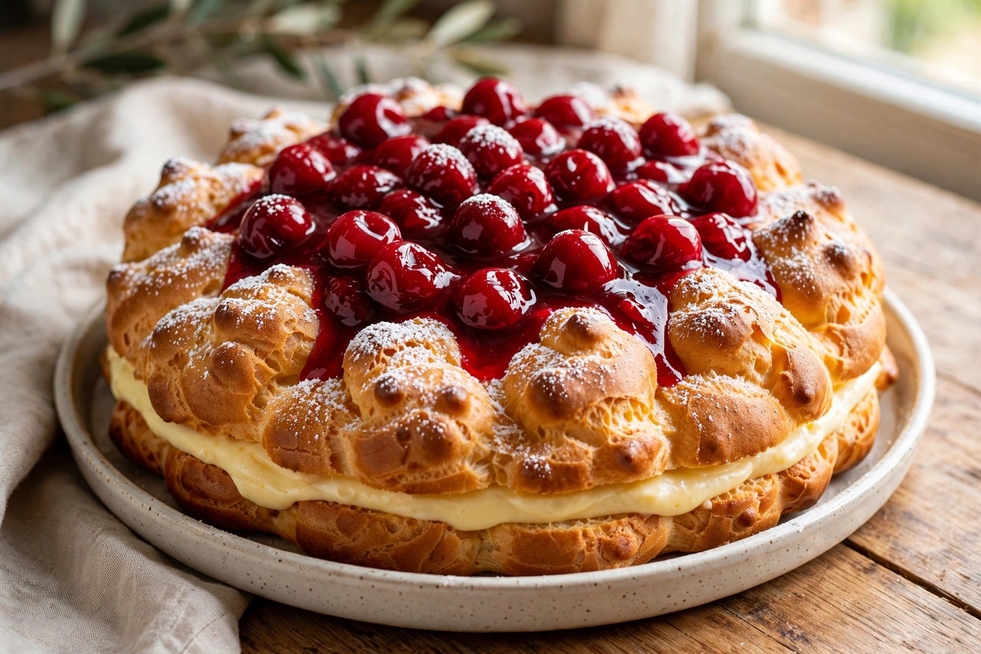 Karpatka Polish Pudding Cake by Magie des Backens
