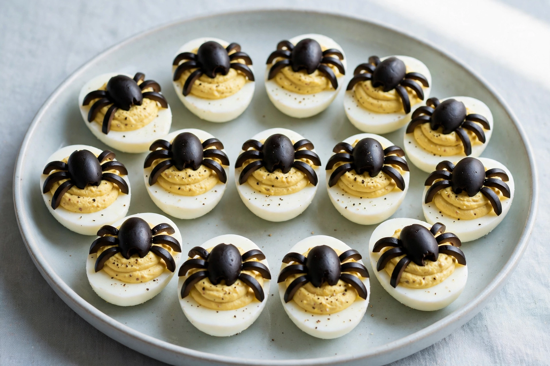 Spider Deviled Eggs by Jerry James Stone