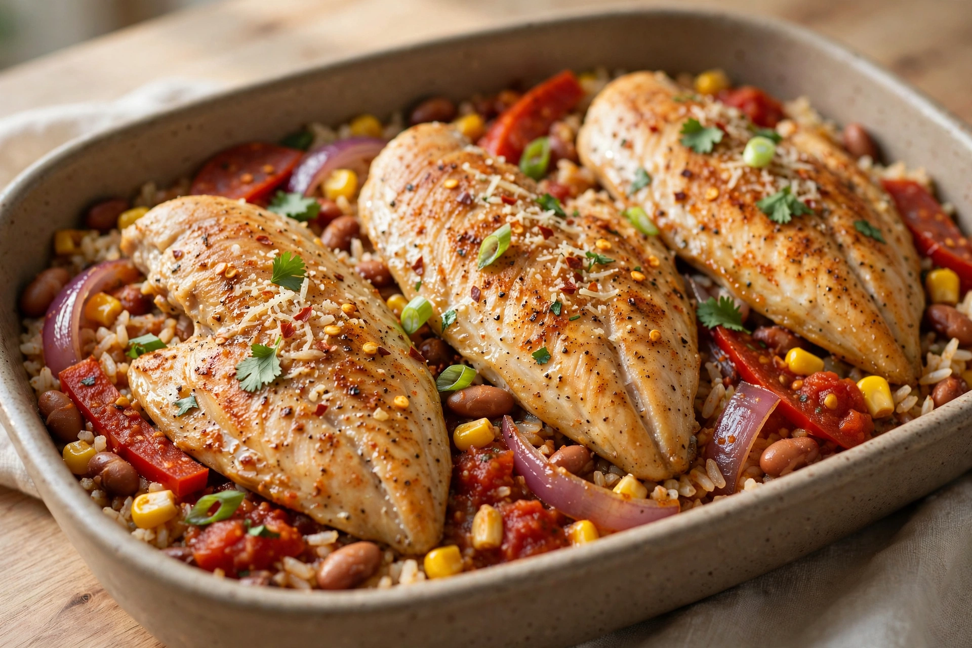 Juicy Chicken Breast with Vegetables by Essen & Genuss