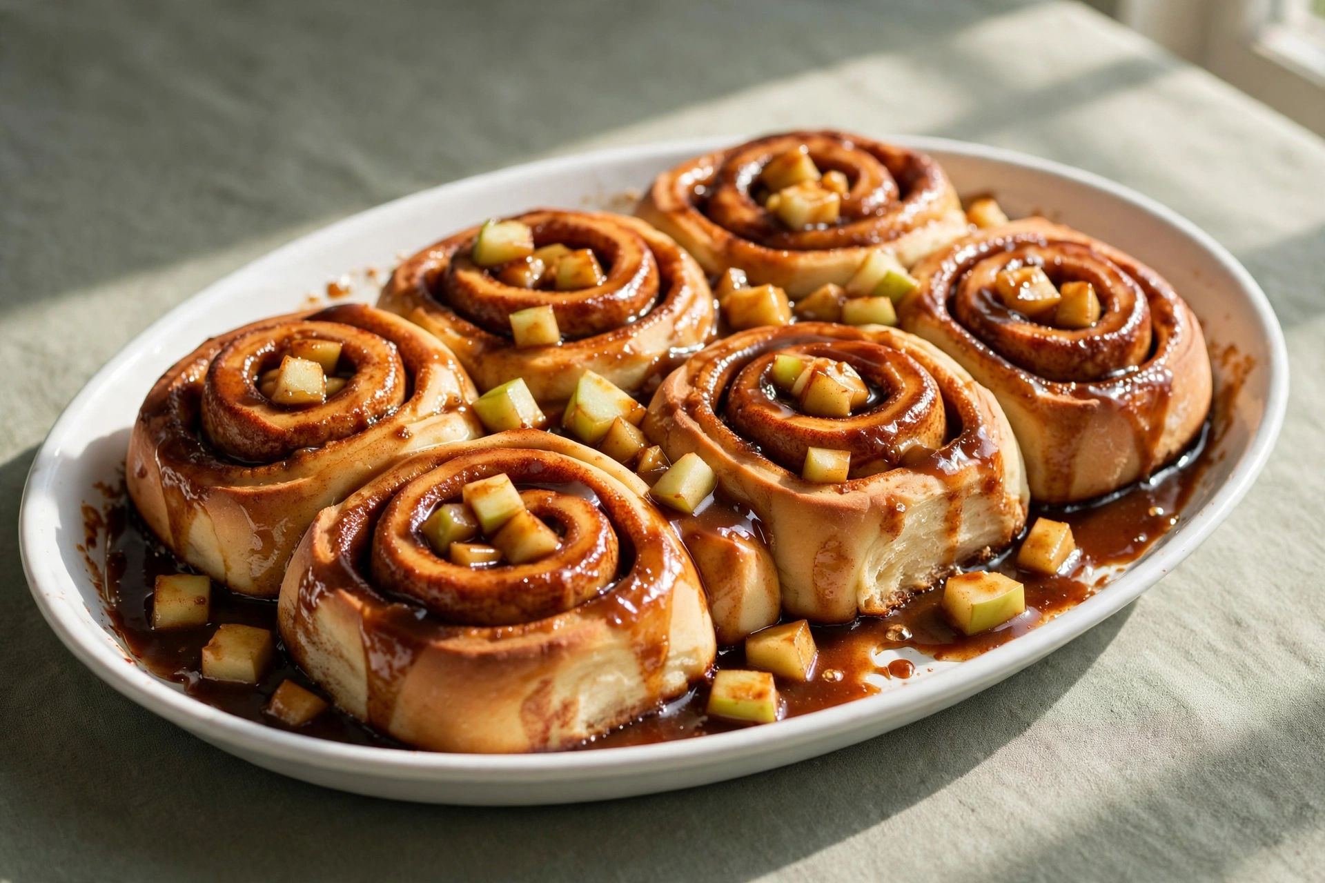 Caramel Apple Cinnamon Rolls by Rosanna Pansino — recipe image