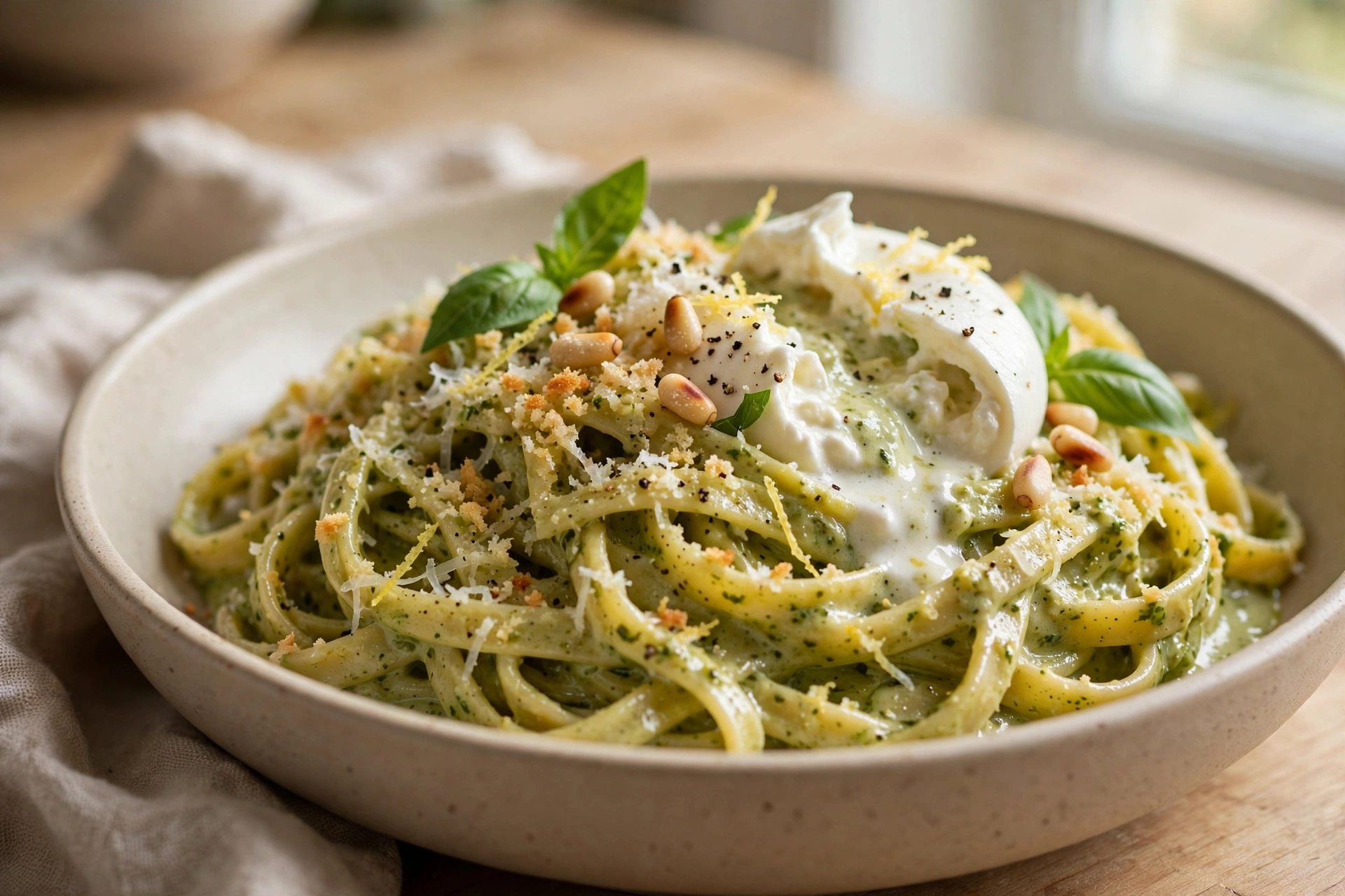 Creamy Pesto Pasta by Nick's Kitchen — recipe image