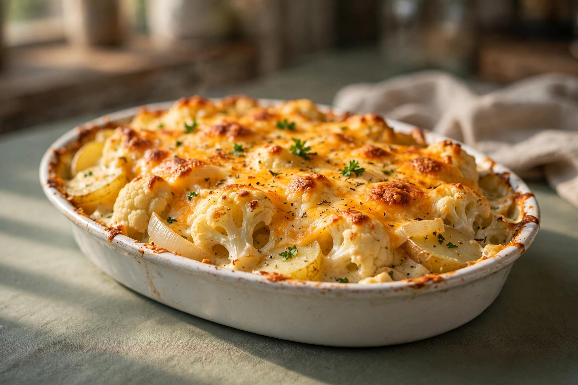 Cheesy Cauliflower Casserole by Pure Delicious — recipe image