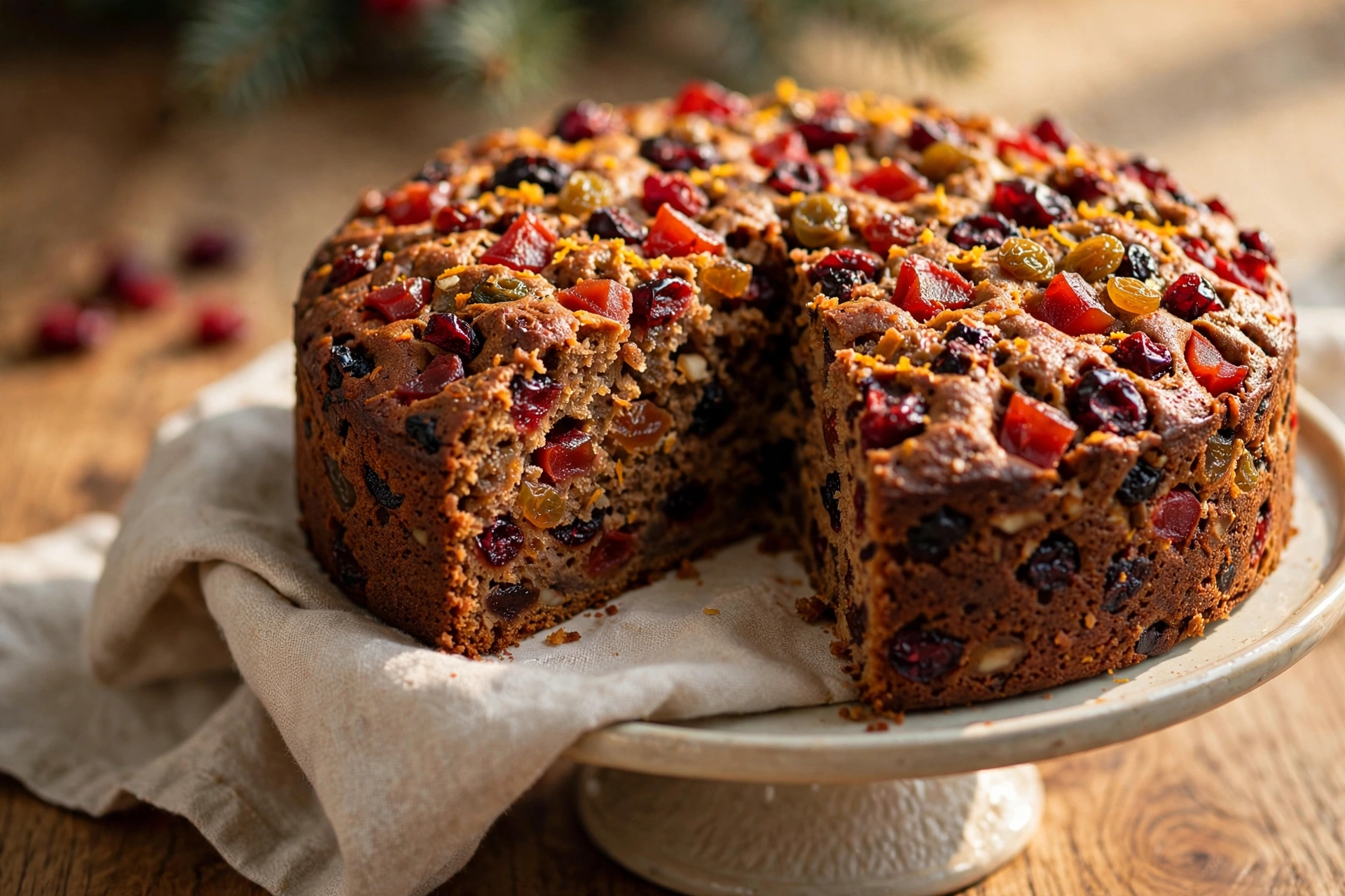 Easy Moist Christmas Fruit Cake by Kitchen Sanctuary