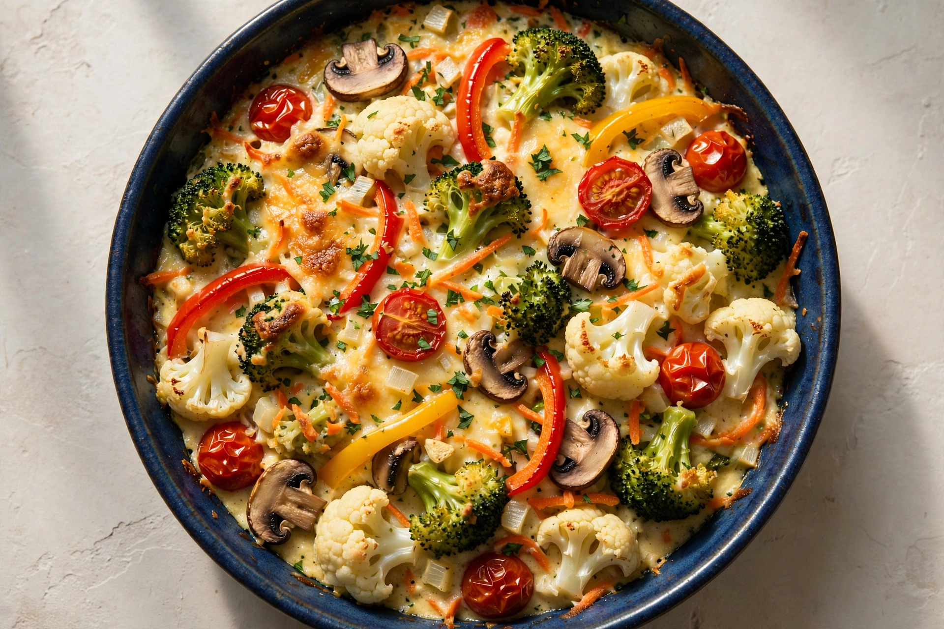 Broccoli and Cauliflower Vegetable Bake by Essen Kochen — recipe image