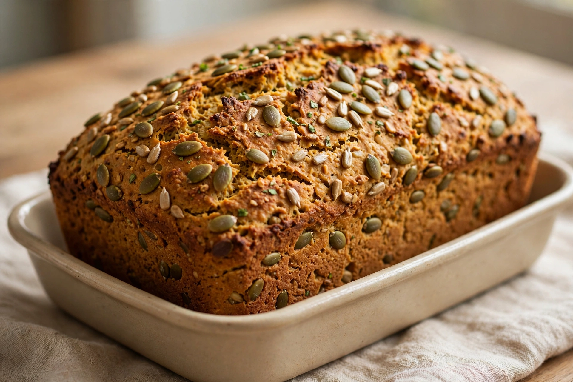 Lentil Cottage Cheese Bread by Kochen  Familie  Cool — recipe image