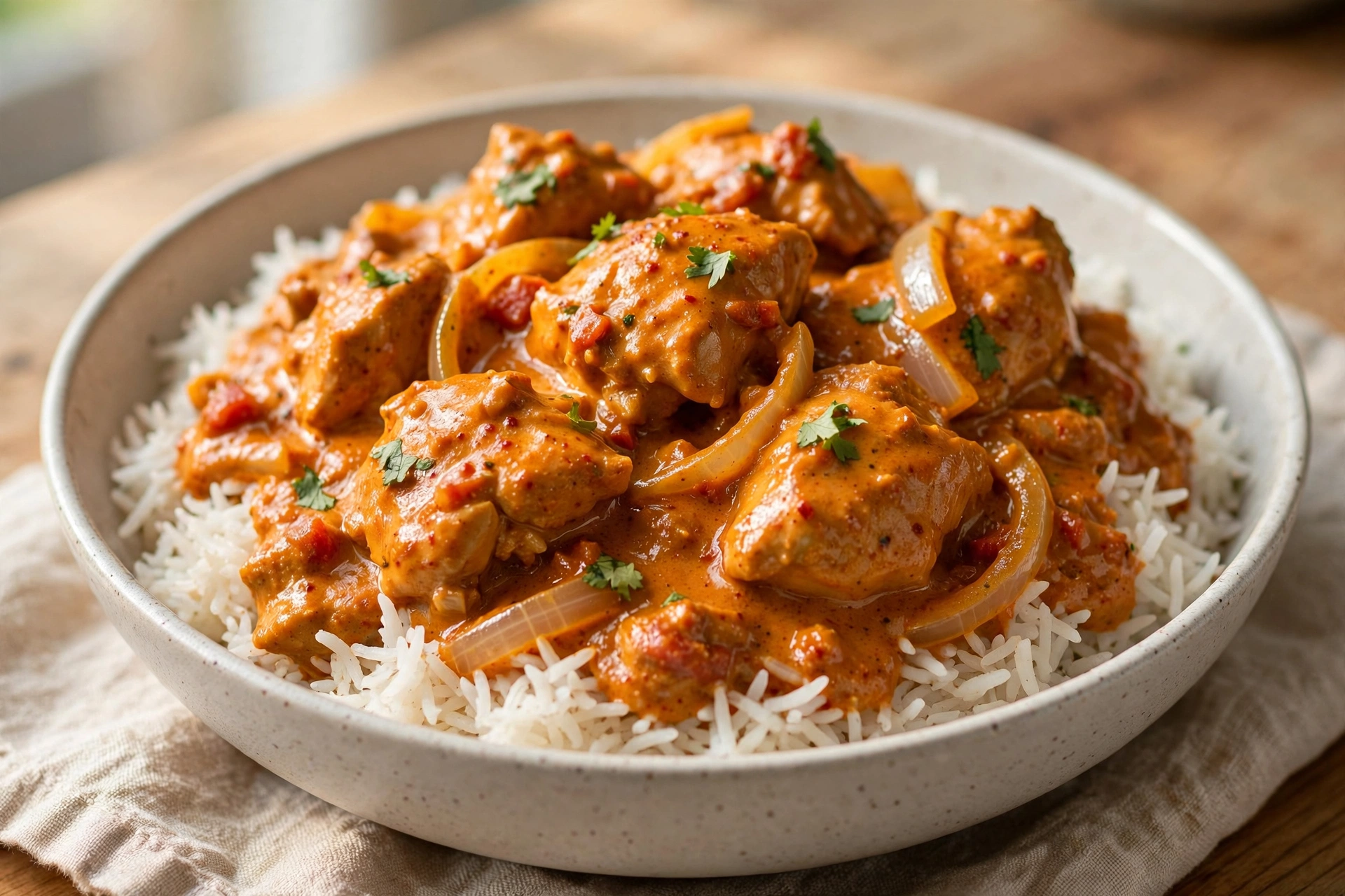 Fast Butter Chicken finished dish