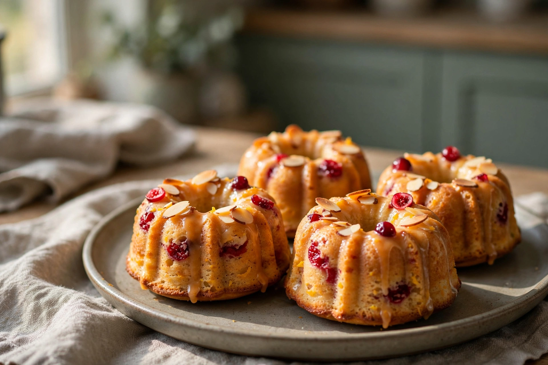 Cranberry Bundt Cake finished dish