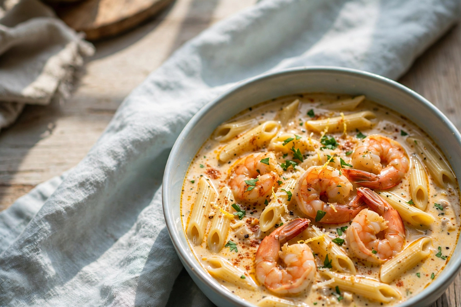 Creamy Cajun Shrimp Pasta by Essen Recipes — recipe image