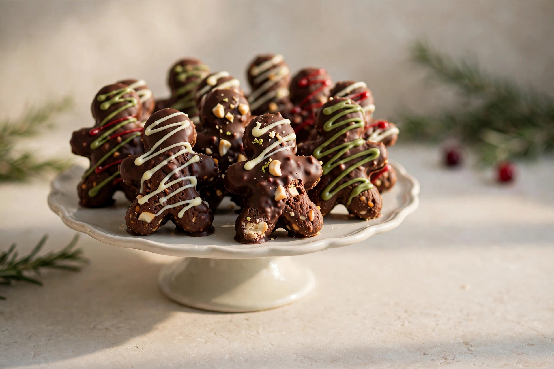 Christmas Chocolate Biscuit Figures by Dessertliebe — recipe image