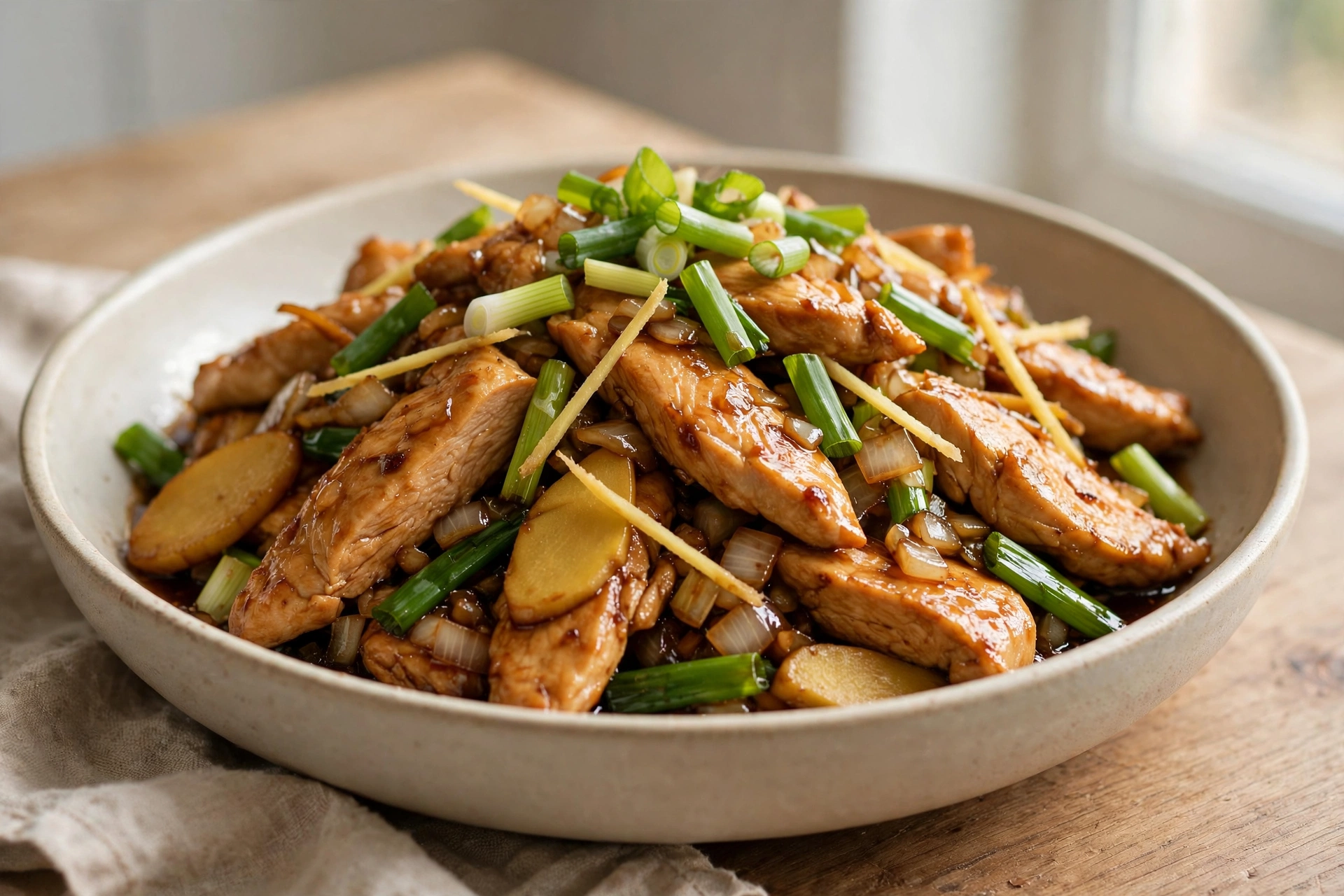 Chinese Takeaway Chicken Ginger and Spring Onion by Ziang's Food Workshop