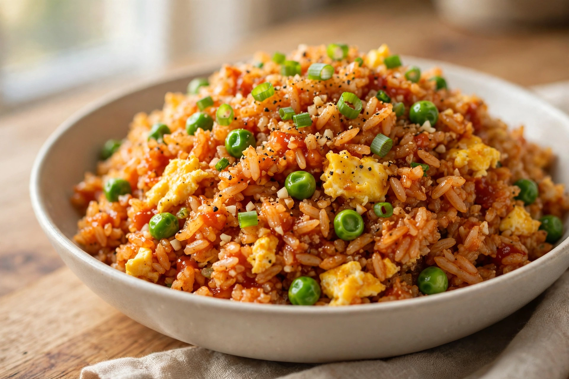 Ketchup Fried Rice finished dish