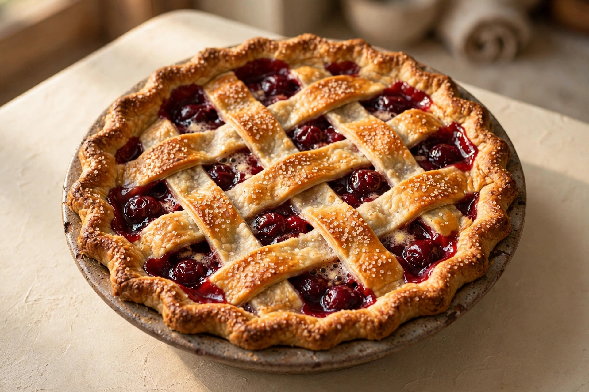 Cherry Pie finished dish