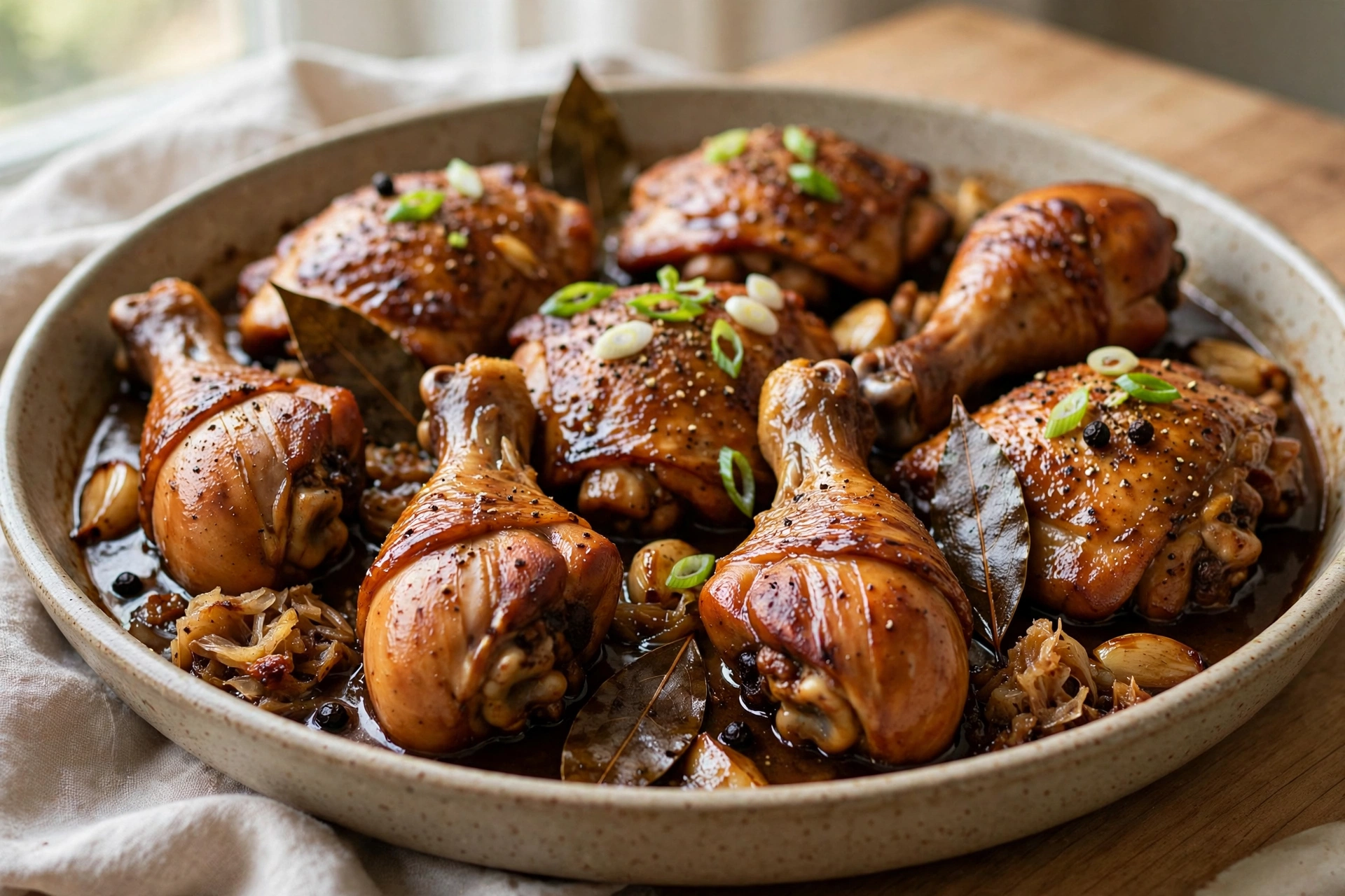 Chicken Adobo finished dish
