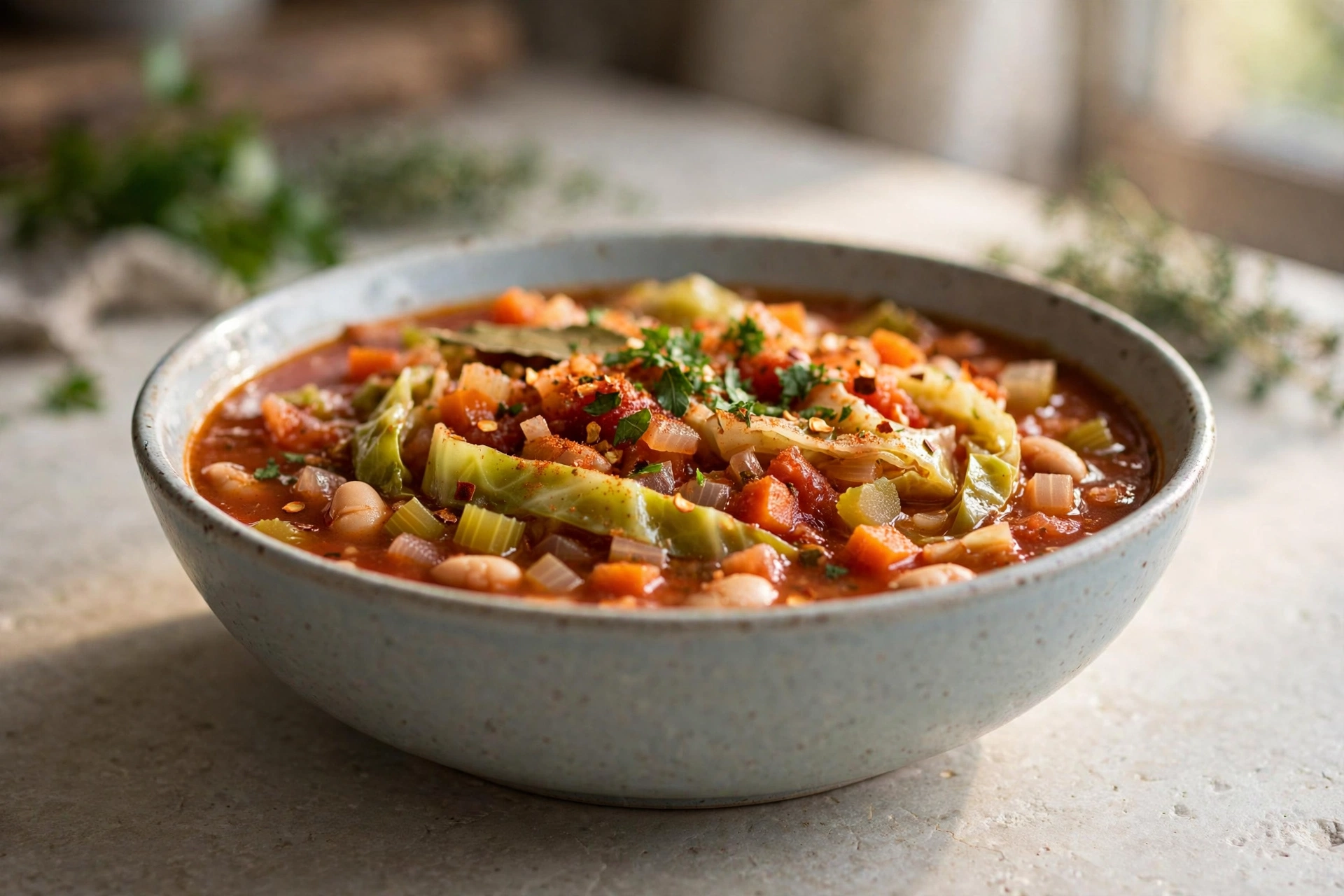 Easy Cabbage Soup by Downshiftology