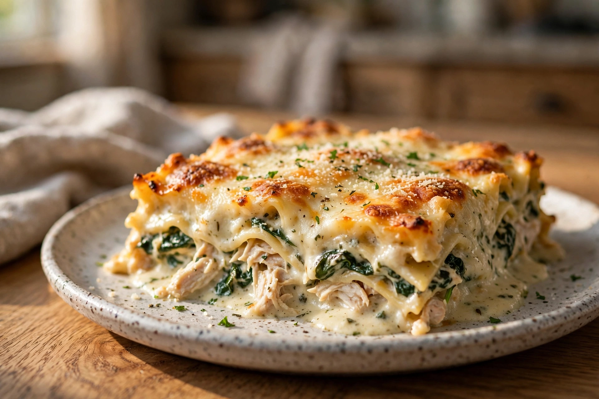 Chicken Lasagna with Italian Herb White Sauce by Backyard Chef — recipe image
