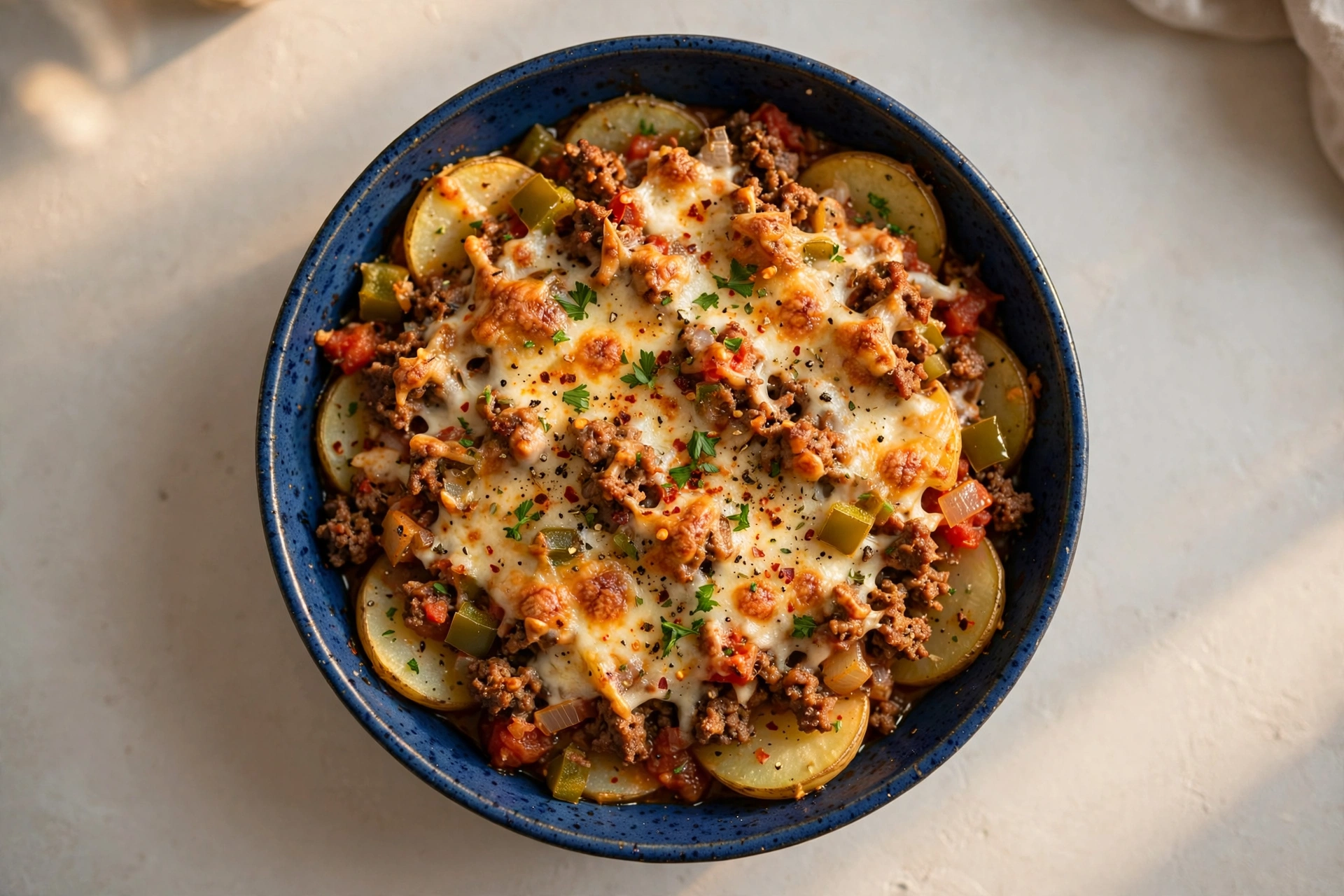 Cheesy Ground Beef and Potato Gratin by Heidi's recipes — recipe image