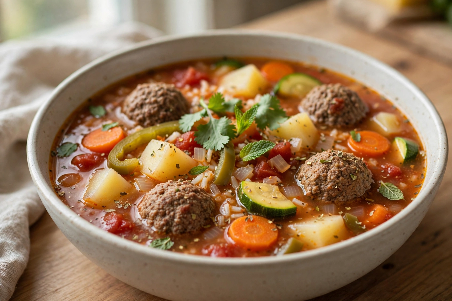Albondigas Soup by Views on the road — recipe image
