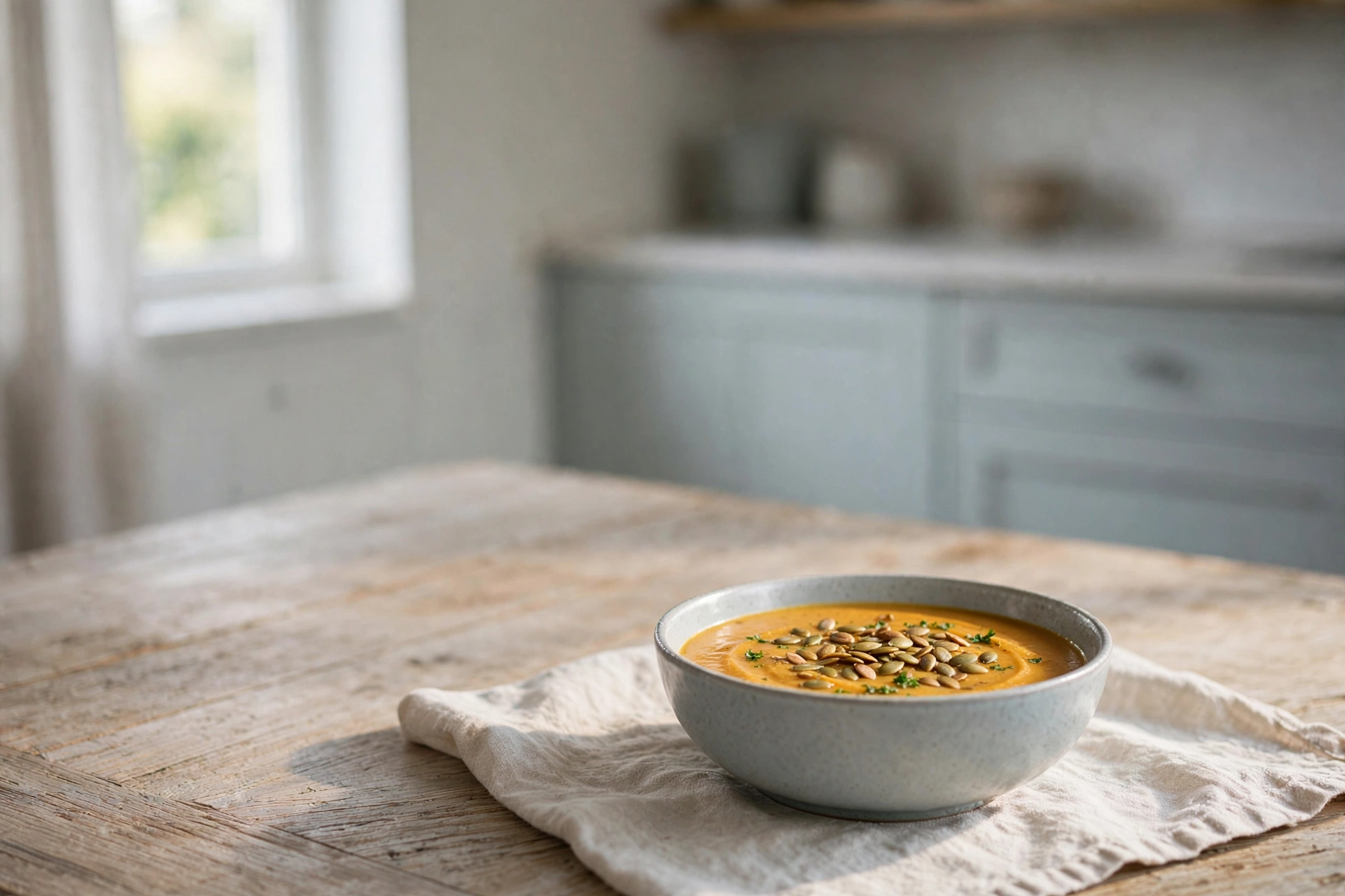 Creamy Pumpkin and Potato Soup by Essen Kochen