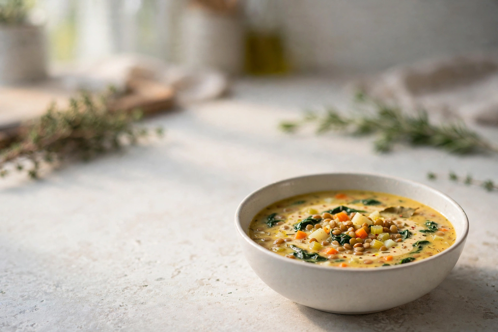 Easy Lentil Soup with Minimal Prep Work by Hilltop Recipes